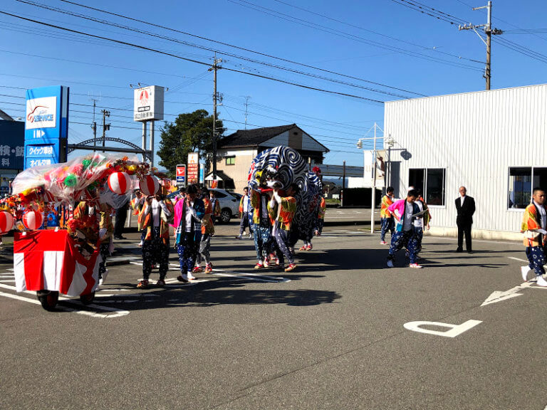 【砺波店】秋季祭礼獅子舞