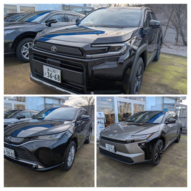 富山西店】トヨタの人気SUV3兄弟が勢揃い！RAV4・ハリアー・bZ4X