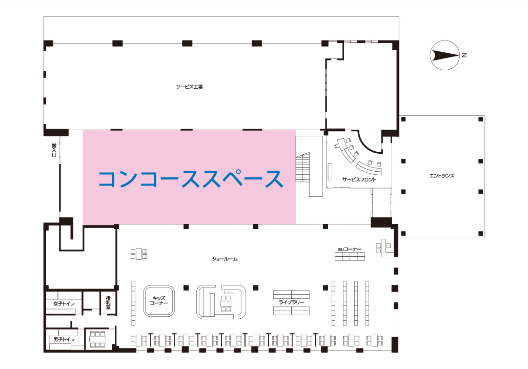 ネッツスカイドーム コンコース図面